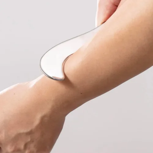 Miniatura 6 de Gua sha - Juego de 4 herramientas de masaje Gussha de acero inoxidable, herramienta de masaje Gussha, herramienta de raspado muscular para terapia