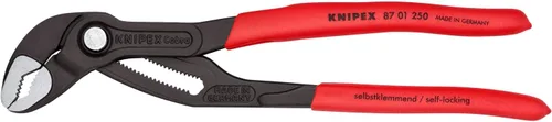 KNIPEX Herramientas - Alicates para bomba de agua Cobra (8701250), rojo, 10 pulgadas