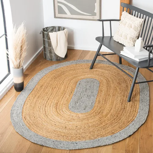 Miniatura 13 de SAFAVIEH Braided Collection BRD910B - Alfombra redonda de yute reversible de 3 pies, color beige y natural, hecha a mano