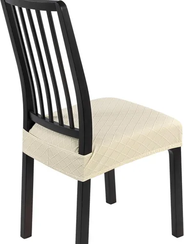 Miniatura 44 de SearchI Juego de 6 Fundas de Asiento para Sillas de Comedor Elásticas, Fundas de Asiento Suave Extraíbles y Lavables para Sillas de Comedor, Flor