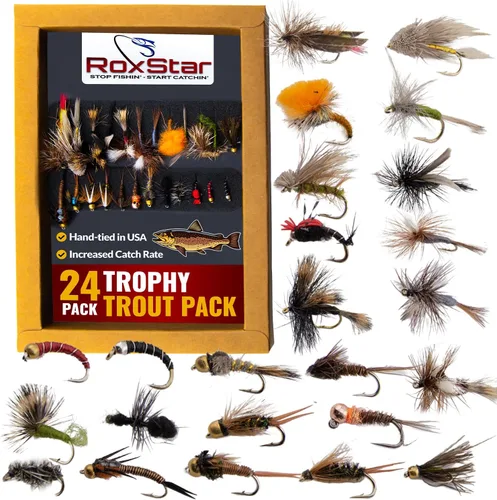 Miniatura 9 de RoxStar Fly Shop Trophy Trout Top Wet & Dry Flies for Trout. Proven Nationwide to Catch Fish! Tied in-House Never Outsourced Fly Fishing Gift