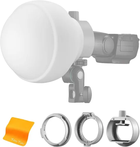 Godox Paquete de difusor de flash ML-CD15, incluye 3 adaptadores + cúpula de difusión, para Godox AD100Pro AD200Pro AD300Pro AD400Pro V1 Pro V1