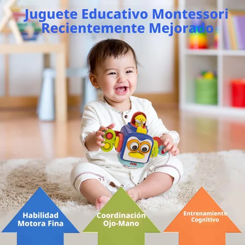 Miniatura 2 de OSIMILY Juguetes para niños de 1 año, juguetes Montessori de cubo ocupado para niños de 1 año en adelante, juguetes sensoriales para niños de 1 a 3