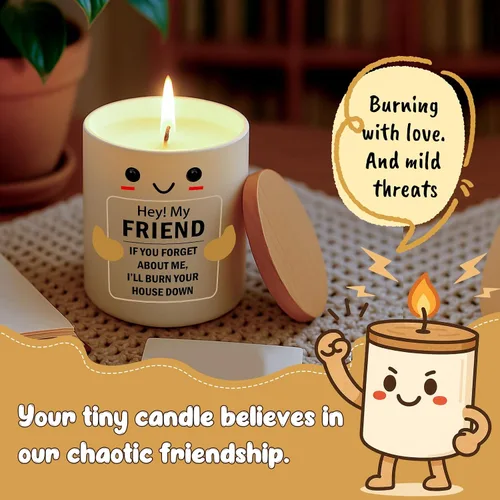 Miniatura 2 de Velas de regalo para mejores amigas para mujeres, regalo de cumpleaños genial para sus mejores amigas, mejores amigas, compañeros de trabajo