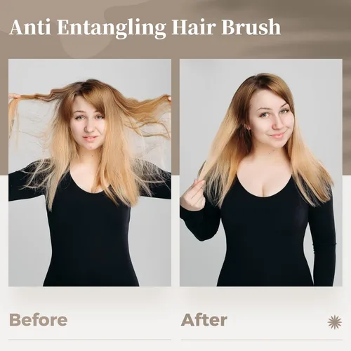 Miniatura 4 de Paquete de 100 cepillos para el cabello, cepillos antienredos para el cabello, peines de masaje antiestáticos, peines de plástico desechables
