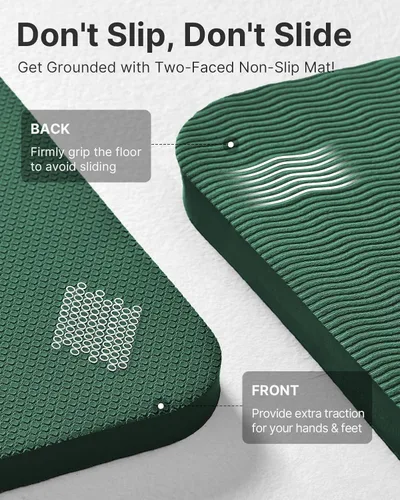 Miniatura 4 de YOTTOY Tapete de Yoga, Tapete de Yoga Extra Grueso (1/2 pulgada), Tapete Profesional de TPE para Ejercicio, Tapete de Entrenamiento Antideslizante