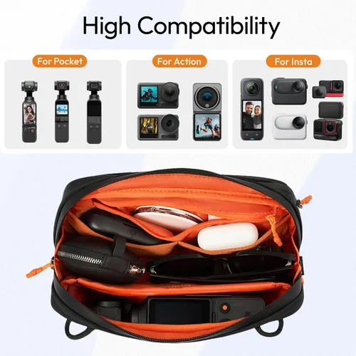 Miniatura 3 de ULANZI YY08 Bolsa de transporte para DJI Osmo Pocket 3 Pocket 4, funda de transporte portátil a prueba de salpicaduras, protección para DJI Osmo