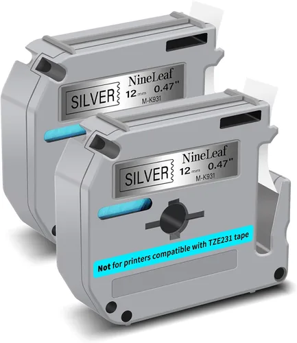 Miniatura 9 de NineLeaf Cinta de etiquetas de repuesto compatible para Brother P-Touch M-Tape M521 MK521 M-K521 funciona con Ptouch PT-M95 PT-90 PT70 PT-65 PT85