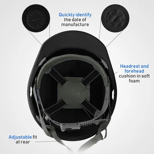 Miniatura 4 de Leumoi 10 piezas de casco de suspensión, casco duro de construcción para seguridad, estilo gorra de trinquete con correas de corona autoajustables