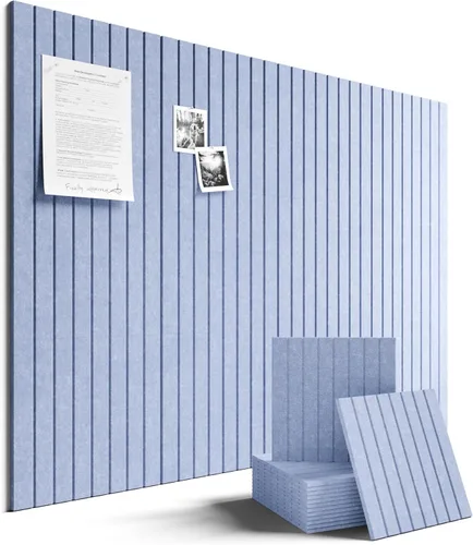 Miniatura 94 de Tablero de anuncios de fieltro grande de 36 x 24 pulgadas, alternativa al tablero de corcho – Paquete de 6 con 40 pestañas adhesivas extraíbles