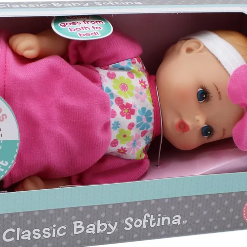 Miniatura 6 de Baby's First Bathtime Baby Softina en Rosa y Floral Jumper con Diadema a Juego y Piel con Sensación Tan Real - Seguro para Niños de 1 Año en Adelante