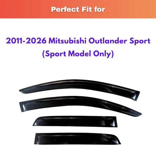 Miniatura 141 de KPY Visor de ventana compatible con Kia Soul 2009-2013, Protector contra lluvia de 4 unidades, deflectores de ventilación de ventana lateral