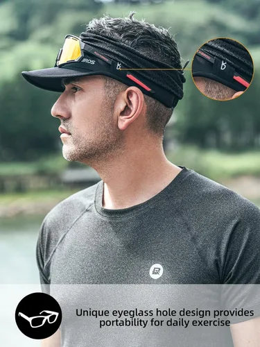 Miniatura 7 de ROCKBROS Gorra de ciclismo para hombres y mujeres, con visera elástica, para correr, con ala suave, secado rápido, no estructurada