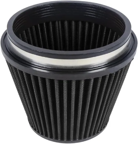 Miniatura 155 de KYOSTAR Filtro de aire universal de alto flujo de 3" (76 mm), entrada de aire frío de cono reutilizable, alto rendimiento, lavable, kit de aire seco