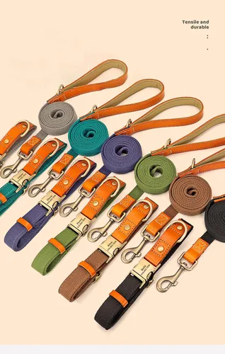 Miniatura 5 de Collar de perro personalizado para perros pequeños, medianos y grandes, collar de perro con hebilla de metal, collar de perro de cuero personalizado