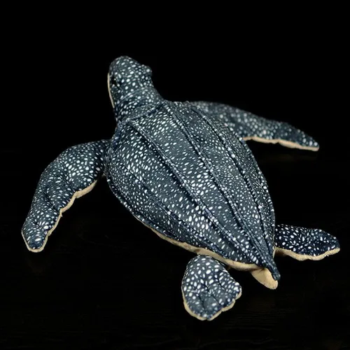 Miniatura 5 de FRANKIEZHOU Peluche realista de tortuga de cuero sintético de 12 pulgadas, animal de peluche realista de Seaturtle, juguete de peluche suave, regalo