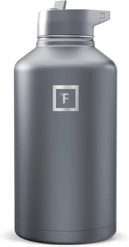Miniatura 12 de IRON °FLASK Frasco de hidratación para acampar y senderismo con boquilla, botella de agua deportiva de acero inoxidable aislada de boca ancha, Aurora