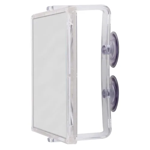 Miniatura 4 de Zadro 2 espejos de ducha giratorios Mag Z sin niebla con doble ventosa, 6 pulgadas, acrílico transparente, 7 x 5.75 pulgadas/2X, ZM05