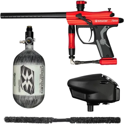 Miniatura 2 de Action Village Kingman Spyder Fenix Kit de pistola de paintball para competición Azul satinado