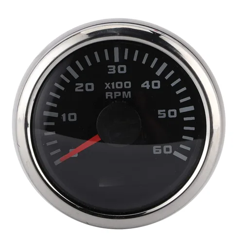 KIMISS 2.047 in 6000RPM LCD tacómetro medidor para motocicleta auto motor fuera de borda, construcción ry, medidor digital RPM con contador de
