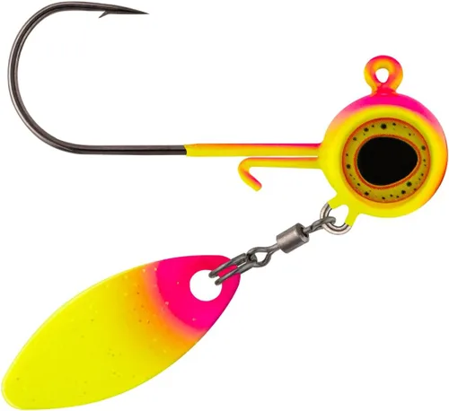 Miniatura 22 de Northland Fishing Tackle Deep-Vee Spin Jig, versátil Walleye Spinning Jig con hoja de sauce Thumper, señuelo multiespecie, cebo de pesca esencial