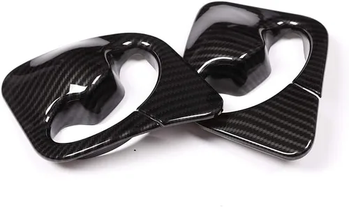 Miniatura 8 de YIWANG Estilo de fibra de carbono ABS cinturones de seguridad del coche cubierta decorativa Trim 2 unids para BMW X5 F15 2014 2015 2016 2017 2018