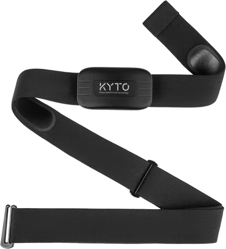 Miniatura 9 de KYTO Heart Rate Monitor Chest Strap - ANT+ & Dual Bluetooth 4.0 HR Sensor, IP67 Water-Resistant, Compatible with Peloton, Zwift, Garmin, Precise HR