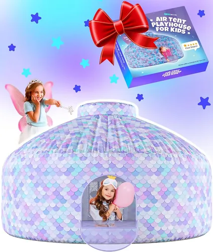 Miniatura 7 de Skywin Tienda de campaña de camuflaje Shadow Fort Air para niños (77 x 50 pulgadas) se construye en 30 segundos, tiendas de campaña para niños