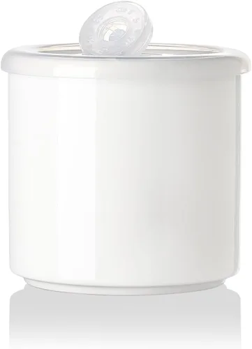 Miniatura 43 de Sweejar Kitchen Canisters - Tarro de cerámica para almacenamiento de alimentos, recipientes apilables con sello hermético y tapa de madera