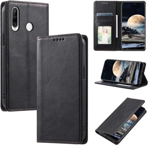 Miniatura 93 de Funda de cuero compatible con Google Pixel 7, compatible con Google Pixel 7 5G GVU6C GQML3 Flip Folio PU Funda de cuero negro