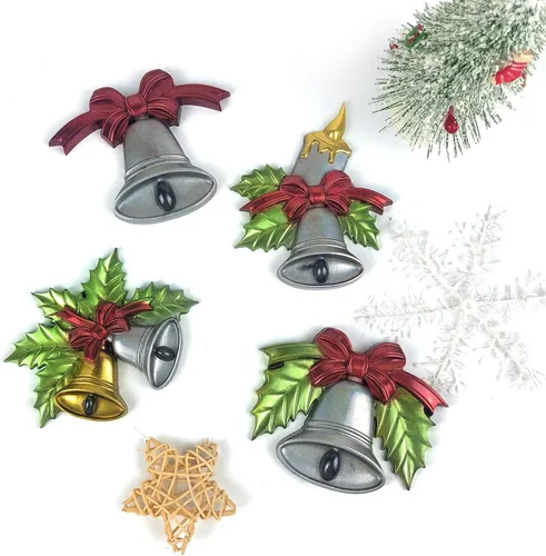 Miniatura 7 de Molde de resina epoxi reutilizable para decoración de interiores y exteriores, campana de Navidad, molde de silicona para decoración del hogar