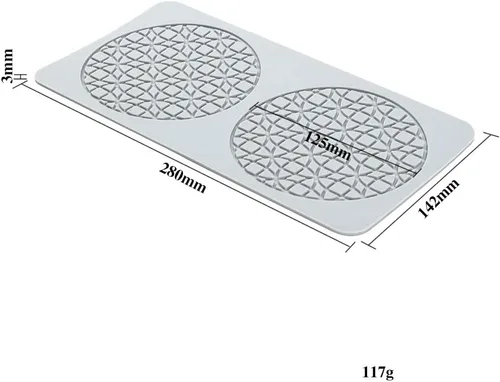 Miniatura 3 de TUKE Moldes de encaje para decoración de pasteles, moldes de silicona de hojas 3D para hornear moldes de gomitas, moldes de fondant de arcilla