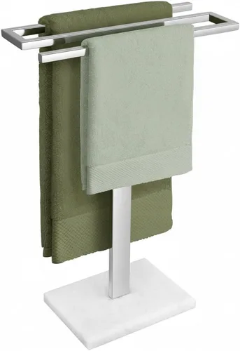 Miniatura 11 de KES Soporte para toallas de mano, toallero de encimera con base de mármol negro, soporte para toallas de mano en forma de S, independiente para Todo
