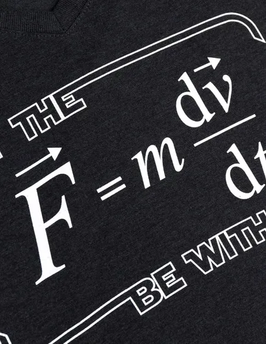 Miniatura 5 de May The (F=m*dv/dt) Be with You Camiseta divertida de ciencia de la física para mujer