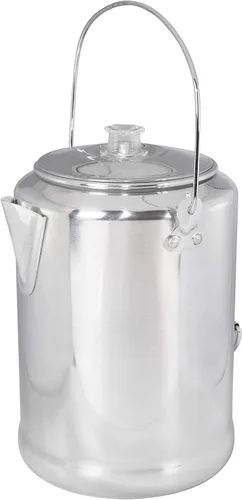 Miniatura 11 de Cafetera percoladora de aluminio Stansport con asa de alambre