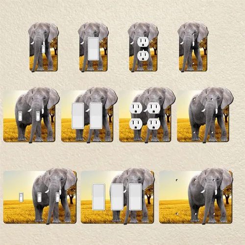 Miniatura 3 de Cubierta eléctrica acrílica decorativa de elefante - Salida única