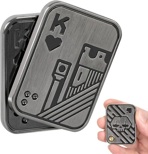 Miniatura 10 de ITOKEY Juguetes para ansiedad, juguetes deslizantes de metal EDC, juguete antiestrés EDC para aliviar el estrés, juguetes magnéticos de metal