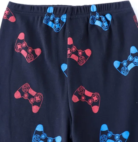 Miniatura 5 de Pijamas de algodón de 4 piezas para niños, conjunto de pijamas de Navidad y Halloween para niños