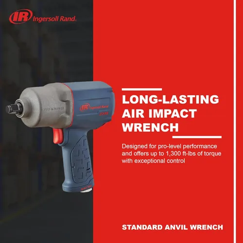 Miniatura 2 de Ingersoll Rand 2235QTiMAX Llave de impacto neumática de transmisión de 1/2 pulgada con tecnología silenciosa