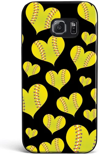 Miniatura 22 de Inspired Cases - Compatible con iPhone Xs Max - Funda protectora con textura 3D para Apple iPhone Xs Max - Patrón de corazón de sóftbol