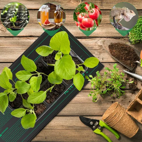 Miniatura 5 de NAMOTEK Tapete térmico para plantas de semillero, 10 x 20.75 pulgadas, impermeable, almohadilla térmica hidropónica cálida para interiores, hogar