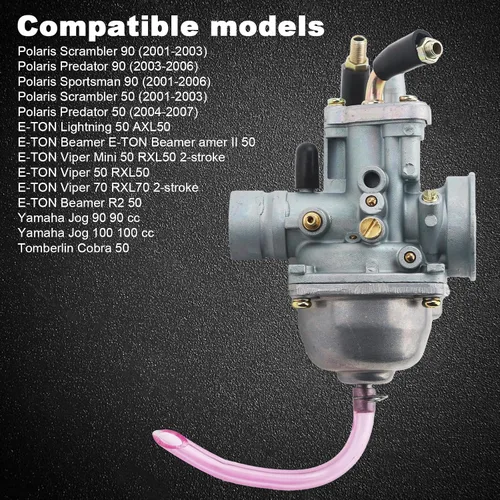 Miniatura 5 de Carburador Predator para Polaris Predator 50 04-07, Predator 90 01-03, Sportsman 90 01-06, Scrambler 50/90 01-03 con caja de filtro de aire y kit