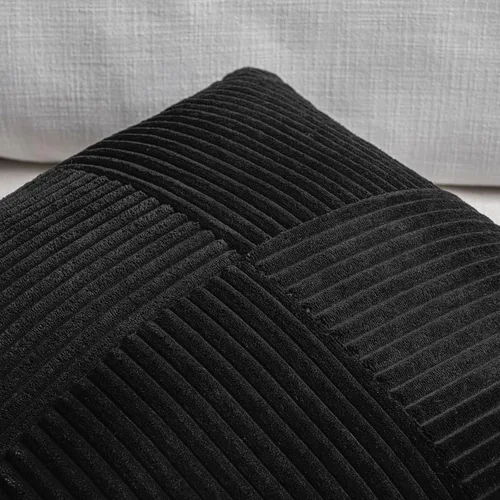 Miniatura 3 de Fancy Homi - Paquete de 2 fundas de almohada decorativas negras de 22 x 22 pulgadas para sala de estar, sofá, cama, rústico, estilo bohemio