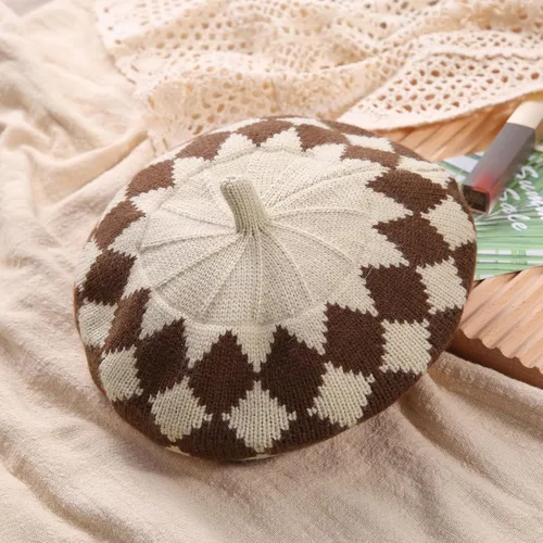 Miniatura 47 de Gorros de boina de perlas para bebés y niñas, sombreros de lana para fiesta de bebé, sombreros de primavera y verano, accesorios para bebés de 2 a 6