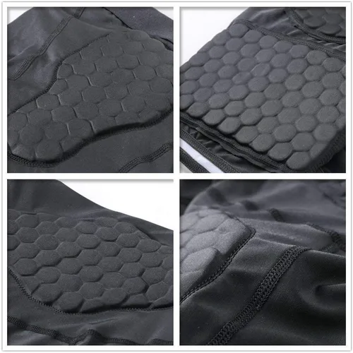 Miniatura 6 de TOUYR - Camiseta de compresión acolchada y pantalones para hombre, chaleco de entrenamiento sin mangas, camiseta y pantalón corto, costillas