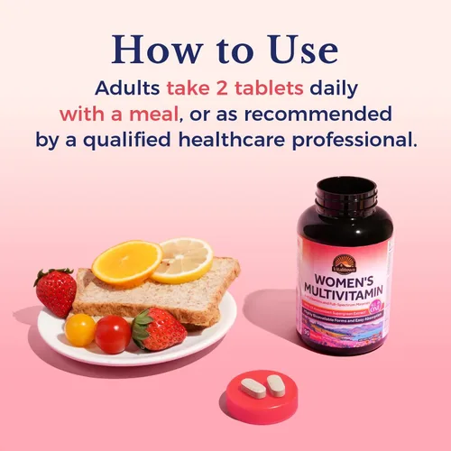 Miniatura 8 de Vitalitown Multivitamínico para mujer, multivitaminas metiladas y multiminerales, vitaminas A-K, hierro, zinc, superverdes y más, bienestar