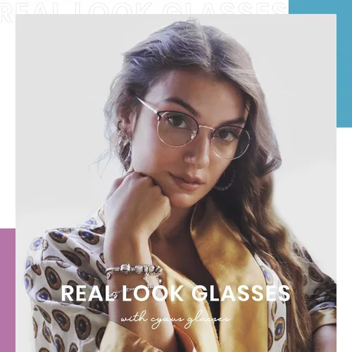 Miniatura 2 de Cyxus Paquete de 2 lentes de bloqueo de luz azul para mujer, diseño de montura redonda de ojo de gato, luz azul antidañina entre 380 nm y 450 nm