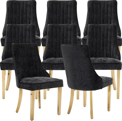 Miniatura 12 de Sillas de Comedor - Juego de 2 sillas de comedor modernas de mediados de siglo, tapizadas de tela con respaldo alto, sillas de cocina y comedor