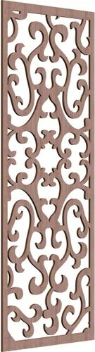 Miniatura 26 de Smithfield Paneles de pared decorativos de madera con calado, 13 3/8 pulgadas de ancho x 34 3/8 pulgadas de alto x 3/8 de alto, roble rojo rojo