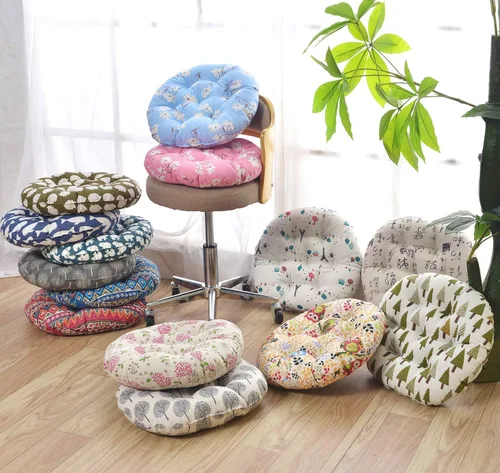 Miniatura 7 de vctops Cojín redondo suave bohemio para silla de jardín, patio, hogar, cocina, oficina, asiento, cojín de 16 pulgadas de diámetro Towel